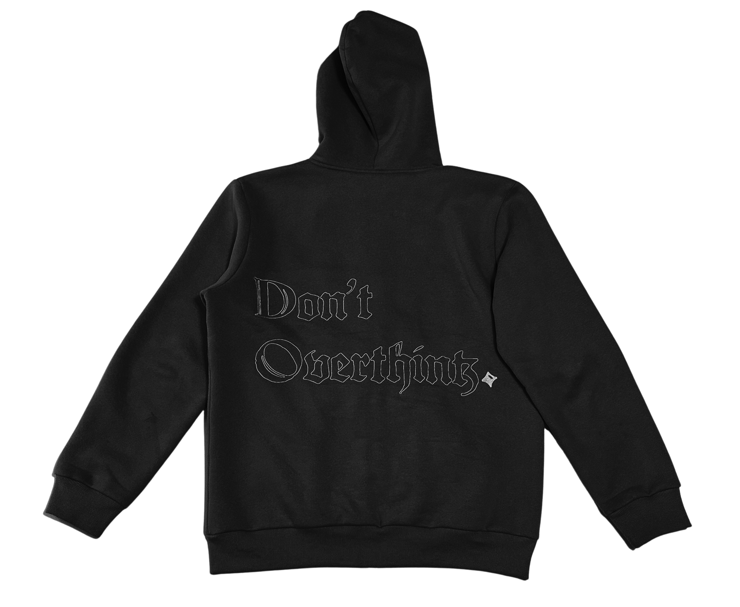 Overthinker Zip Up - Black