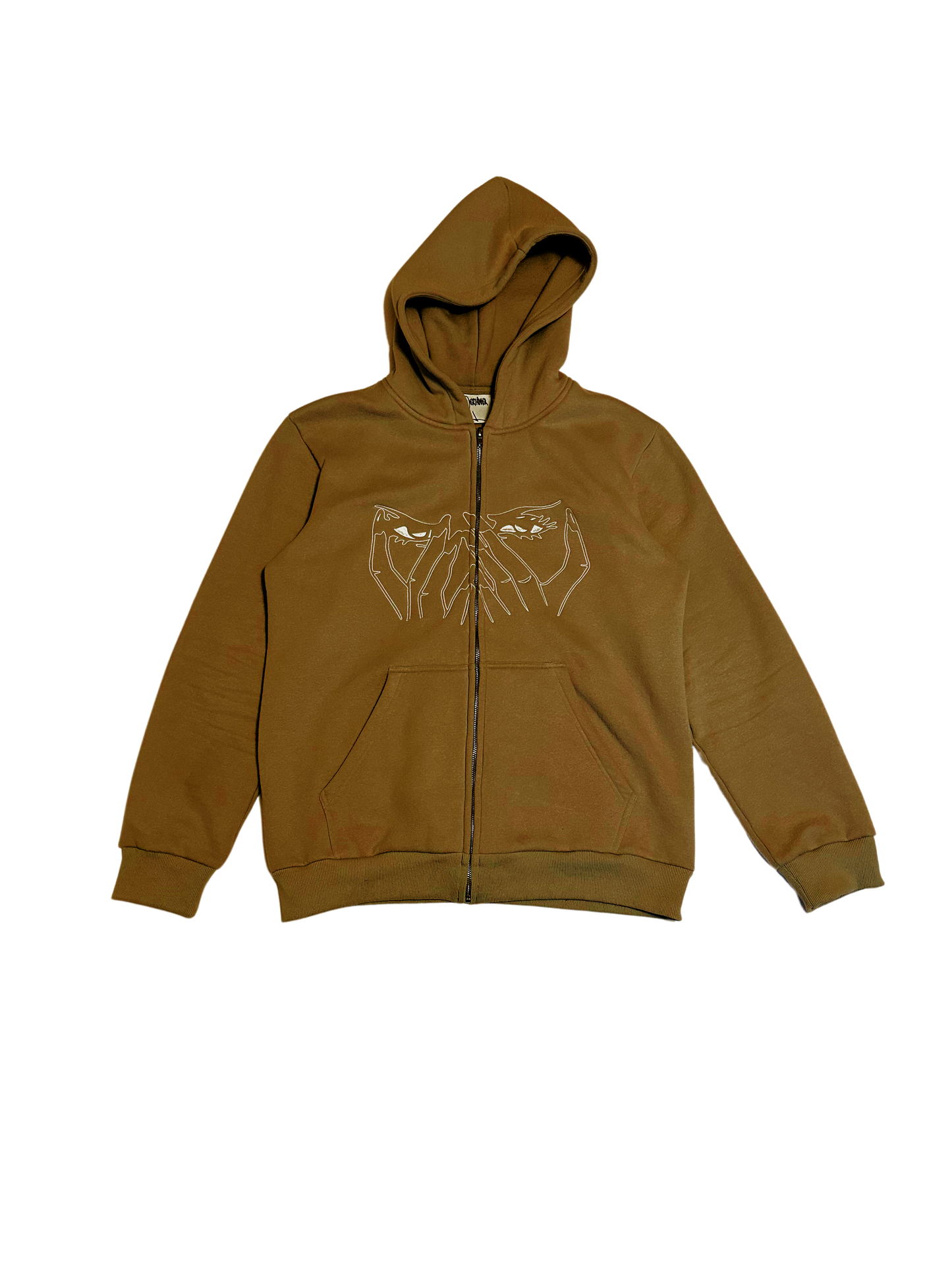 Overthinker Zip Up - Brown