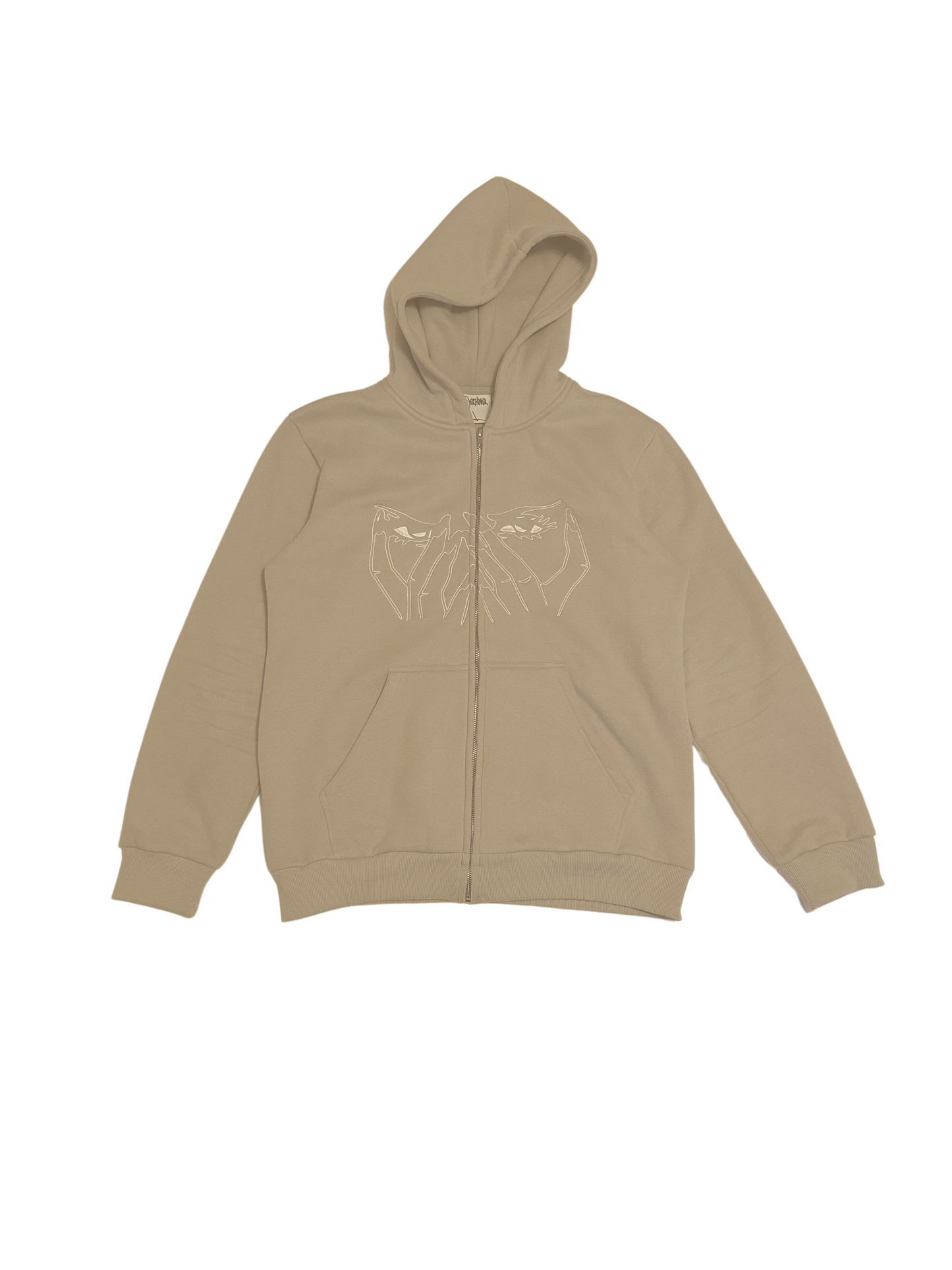 Overthinker Zip Up - Beige